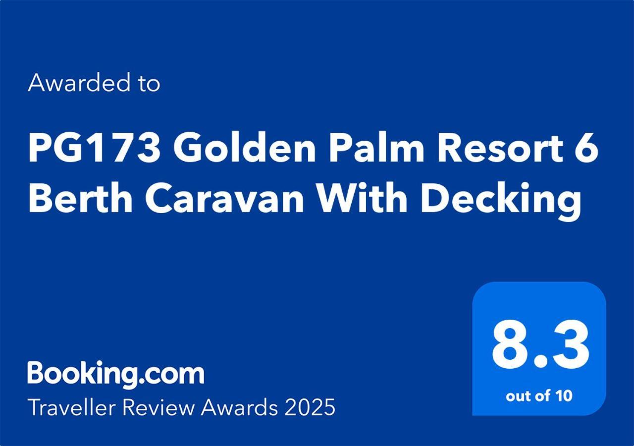 Pg173 Golden Palm Resort 6 Berth Caravan With Decking Chapel Saint Leonards Bagian luar foto